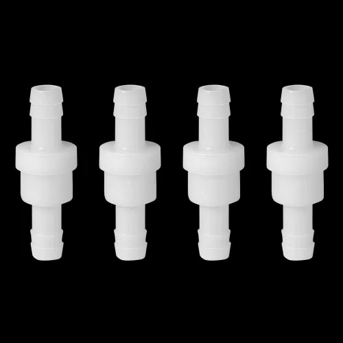 Miniatura 10 de Feelers 1/4" (6 mm) Válvula de retención en línea de una vía antirretorno, válvula de retención de aire, agua y gas, resistencia al ozono, PVDF