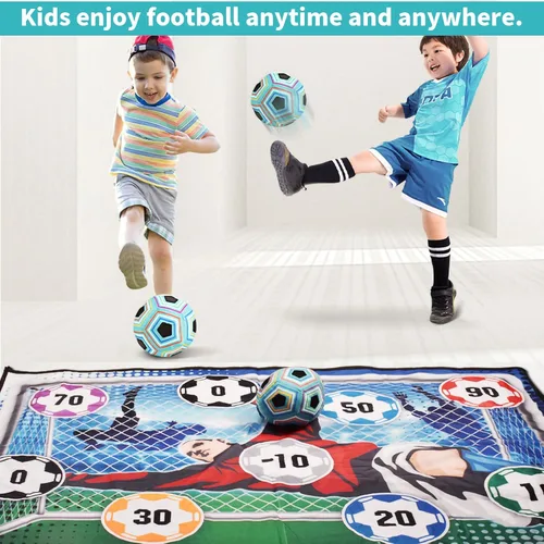 Miniatura 5 de Juego de alfombrillas de juego de pelota de fútbol, pelota de fútbol pegajosa para interiores, juego de fiesta de lanzamiento, juguetes deportivos