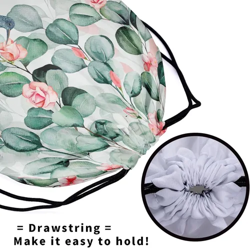 Miniatura 54 de Bolsa de agarre de gimnasia de piel de animal, bolsa de gimnasia con cordón ajustable, bolsa de cuerda para fauna silvestre, Mariposas Galaxy