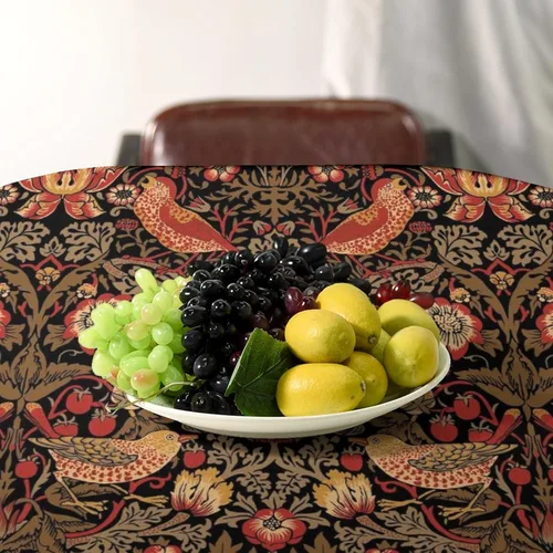 Miniatura 239 de Mantel Floral Retro de Pájaros, Diseño Original Bohemio William Morris Estampado Cubierta de Mesa para Hogar Picnic Fiesta Comedor Cocina William