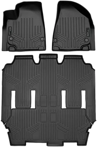 Miniatura 5 de SMARTLINER Juego de revestimientos de 3 filas de ajuste personalizado compatible con Chrysler Pacifica 2021-2025