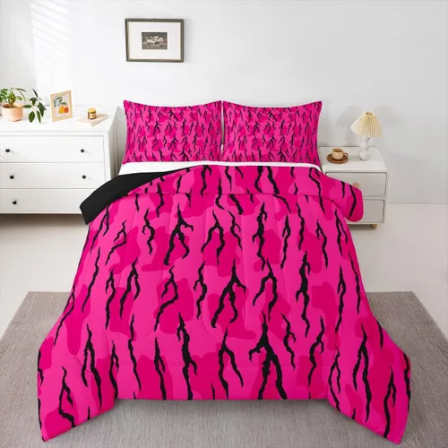 Miniatura 19 de Feelyou Juego de edredón de camuflaje de avión para niños, juego de ropa de cama con decoración de avión de camuflaje para adolescentes y niños