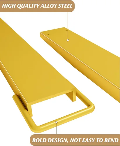 Miniatura 4 de GARVEE Extensiones de horquilla elevadora, 72 pulgadas de largo y 4.5 pulgadas de ancho para carretillas elevadoras, accesorio de acero resistente