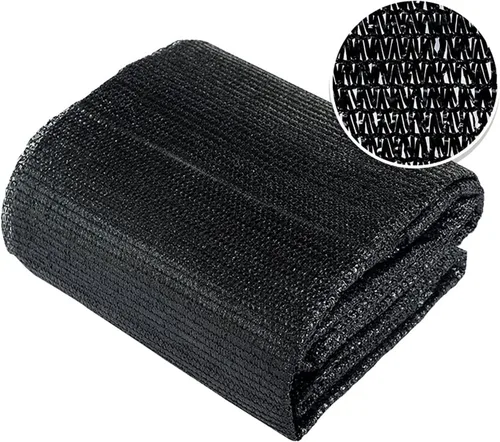 Miniatura 8 de Shatex Tela de sombreo solar del 90%, malla de red de bloqueo solar con clips para cubierta de pérgola, pantalla vertical para porche, beige de 2.44