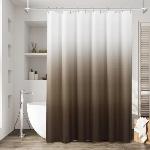 Miniatura 37 de Cortina de ducha para compartimento pequeño negra para hombres, 36 pulgadas de ancho, juego de cortinas de baño gris, cortinas geométricas estrechas