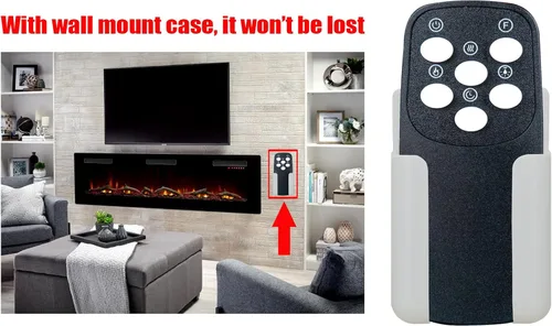 Miniatura 3 de Mando a distancia de repuesto para DecExpert IF-1330TCL IF-1340TCL IF-1350TCL y GMHome IF-1370G IF-1380G 20060BK 20060WH Calentador de chimenea