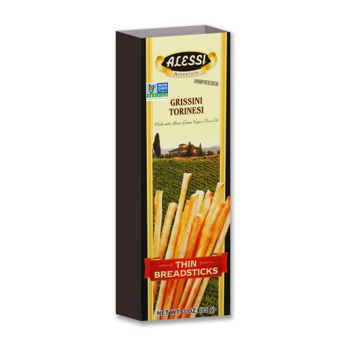 Cajas de palillos de Panes Alessi, 3 onzas (paquetes de 12)
