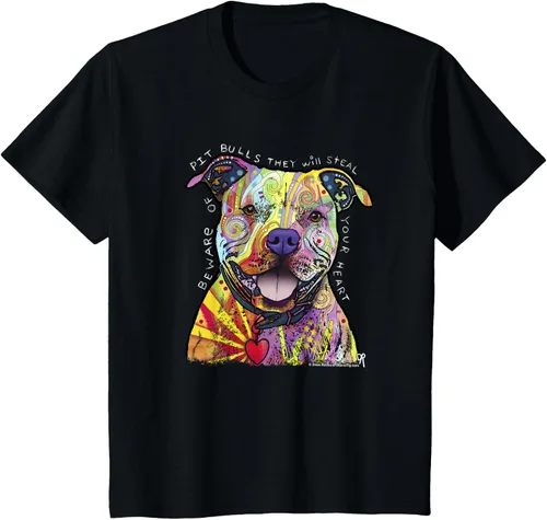 Miniatura 38 de Beware Of Pit Bulls, Dean Russo Pitbull Original - Camiseta para amantes de los perros, Negro