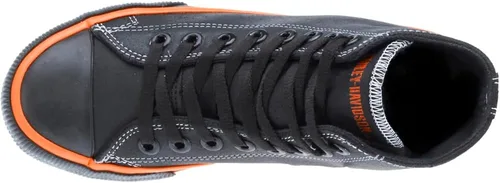 Miniatura 6 de HARLEY-DAVIDSON FOOTWEAR Nathan para hombre, NegroNaranja Vulcanizado Hi-top