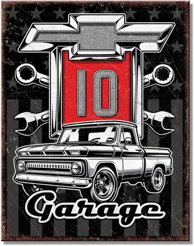 Desperate Enterprises GM C10 - Letrero de metal vintage nostálgico, fabricado en los Estados Unidos