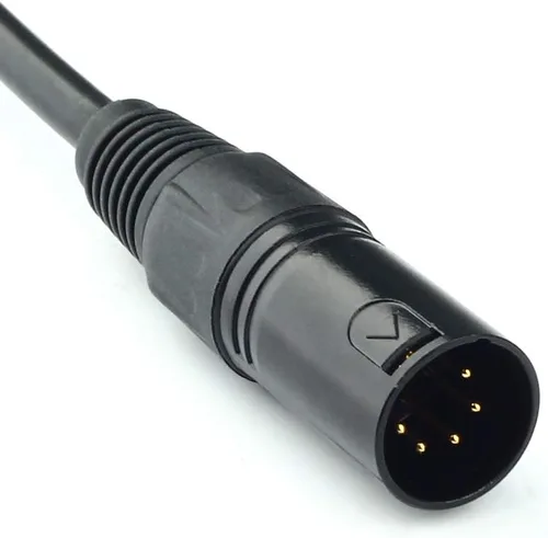 Miniatura 3 de DMX-512 XLR 5 pines macho a XLR 5 pines hembra DMX cable de iluminación (1.5M/5FT)