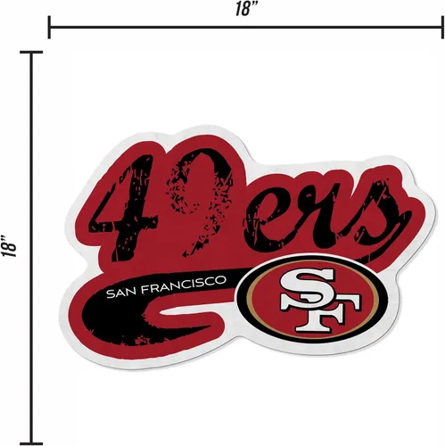 Miniatura 5 de Rico Industries Banderín de Fútbol Americano NFL Cortado en Forma Desgastada - Decoración para el Hogar y la Sala de Estar - Fieltro Suave Fácil