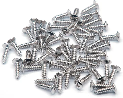 Miniatura 5 de Paquete de 50 tornillos de 3 mm para guardabarros de guitarra eléctrica y bajo, para Fender Strat ST, Tele TL, Stratocaster, Telecaster, Gibson LP