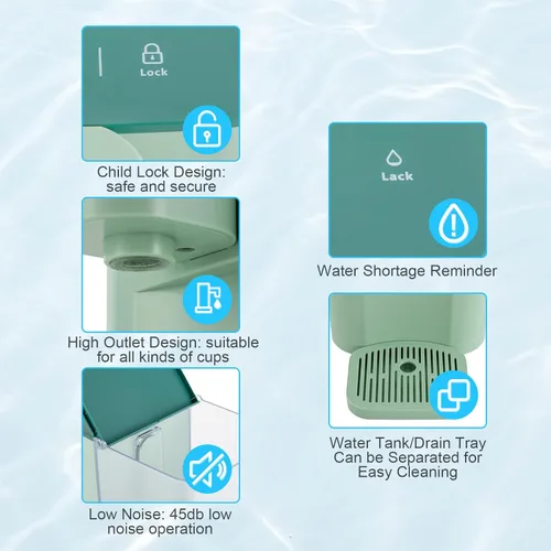 Miniatura 5 de Dispensador de agua caliente instantáneo, hervidores eléctricos, sistema de agua instantáneo de encimera para calentamiento y salida rápidos, 5