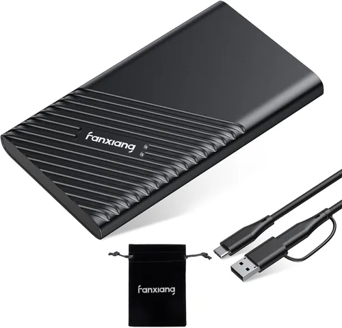 Miniatura 9 de fanxiang SSD externo de 2 TB portátil, hasta 2000 MB/s, unidad externa de estado sólido USB C, disco duro externo, USB 3.2 Gen2* 2 Type-C SSD