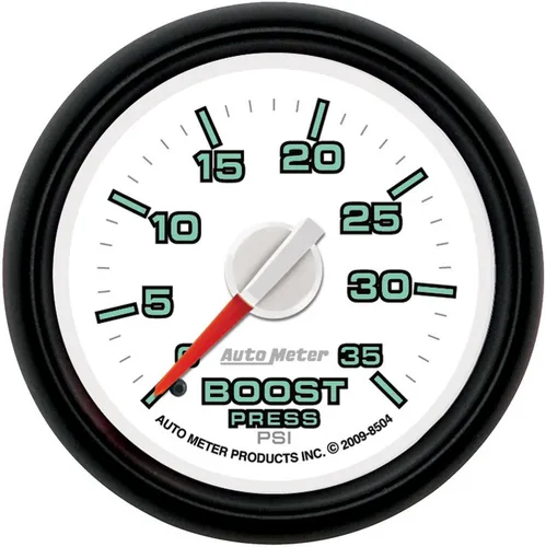 Miniatura 2 de Auto Meter 8504 Factory Match 2-1/16" 0-35 PSI Medidor de impulso mecánico para Dodge