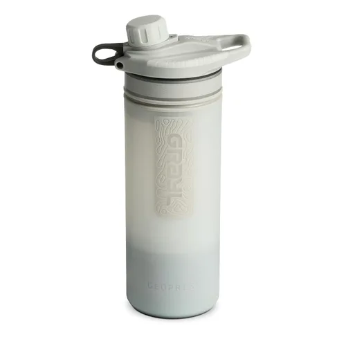 Miniatura 13 de GRAYL GeoPress - Botella purificadora de agua de 24 onzas, filtro para senderismo, campamento, supervivencia, viajes (azul Bali)