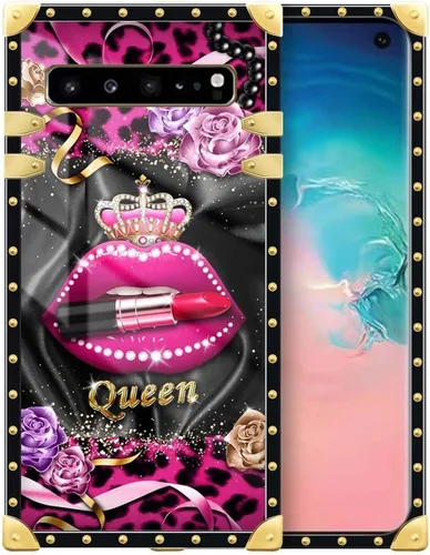 Miniatura 32 de Funda compatible con Samsung Galaxy Note 10 Plus, Lipstick Lips Note 10 Plus para niñas, TPU suave a prueba de golpes, protección rígida