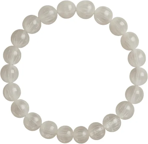 Miniatura 207 de Amazing Gemstone Pulsera de cristal para mujeres y hombres, pulsera de cristal curativo de protección, pulsera elástica con cuentas de piedras