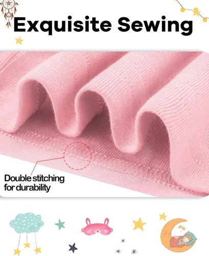 Miniatura 4 de KOBERO Pijamas de Navidad para niños y niñas de 18 meses-12 años, ropa de dormir 100% algodón