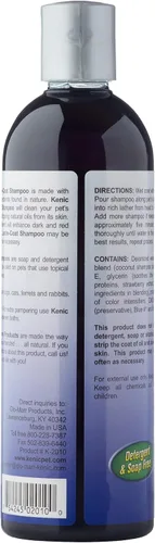 Miniatura 2 de Kenic Dark Coat Shine - Champú acondicionador para perros y gatos, mejora el color y el brillo de la capa profunda, sin jabón ni parabenos