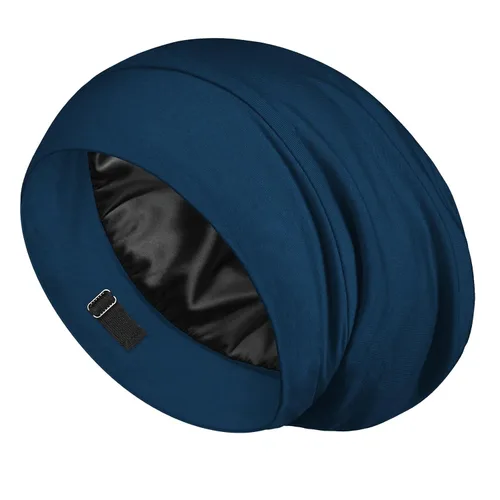 Miniatura 13 de LULUSILK Gorro de Dormir con Forro de Seda de Morera, Se Acabó el Cabello Encrespado y Enredado, Envoltorio de Cabello de Seda que se Mantiene