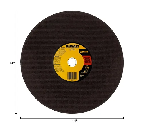 Miniatura 7 de DEWALT Hoja de sierra de corte de 14", rueda de corte de metal (DW8001)
