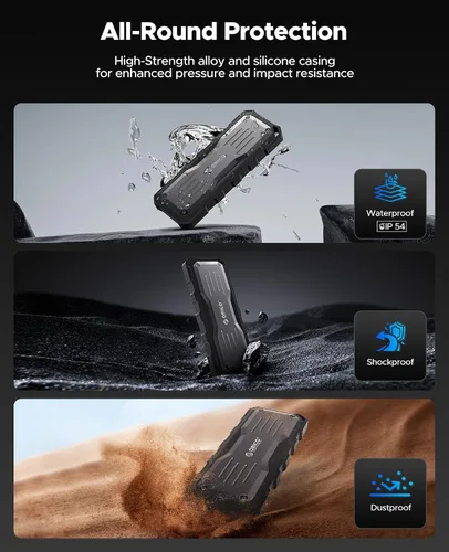 Miniatura 3 de ORICO SSD externo de 512 GB de hasta 2000 MB/s, protección adicional de interfaz, impermeable y a prueba de polvo, unidades de estado sólido