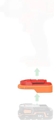 1 adaptador de herramientas para correr compatible con baterías Ridgid 18v tipo deslizante, solo adaptador