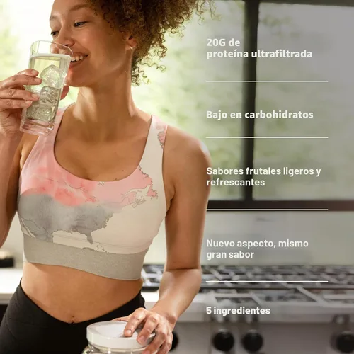 Miniatura 4 de Isopure - polvo de proteína de suero de leche con sabor a fruta ligera refrescante
