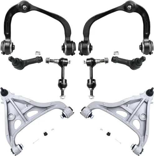 Miniatura 249 de Detroit Axle - Kit de brazos de control de extremo delantero de 8 piezas para Dodge Dakota 00-04, Durango 00-03, 4 brazos de control superior e