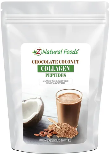 Miniatura 8 de Z Natural Foods Péptidos de colágeno de coco y chocolate, hechos con leche de coco en polvo, deliciosa proteína en polvo para el bienestar general