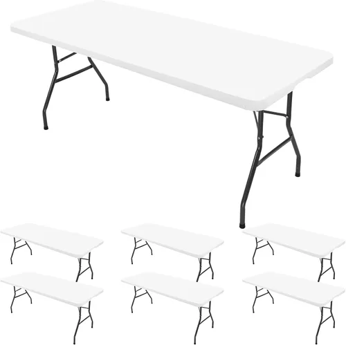 Miniatura 10 de fani 6 piezas de tela elástica para tapas de mesa, fundas de elastano de 6 pies, lavables, elásticos, universales, rectangulares, protectores