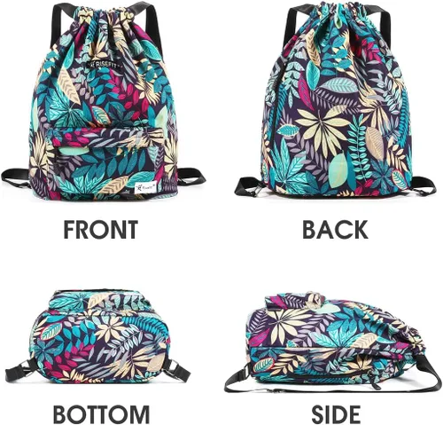 Miniatura 2 de Bolsa impermeable con cordón para ir al gimnasio o la playa, o practicar deportes, unisex