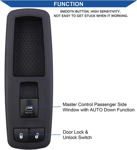 Miniatura 4 de Obaee Interruptor de elevalunas eléctrico para pasajeros 68086692AD compatible con Jeep Grand Cherokee 2014-2015, Dodge Durango 2011-2015, sustituye