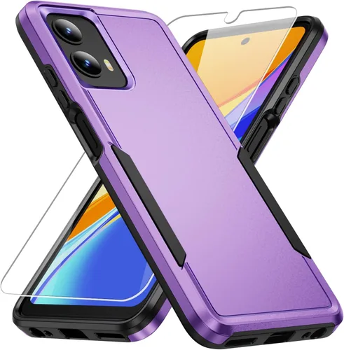 Miniatura 11 de Funda para Moto G 5G 2023, con Protector de Pantalla [Probado contra Caídas de Grado Militar] Funda Protectora de Servicio Pesado Resistente Rugosa