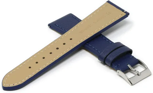 Miniatura 3 de DASSARI - Correa de piel de Saffiano italiana de liberación rápida para reloj Elige tu colorlongitud 0.709in, 0.787in, 0.827in, 0.866in, 0.906in