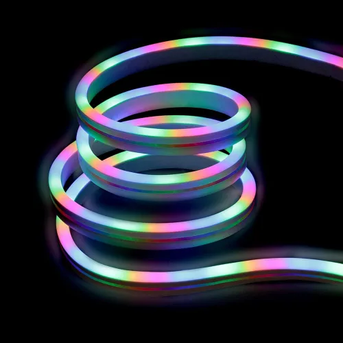 Miniatura 6 de XTREME Paquete de 2 tiras LED de neón con tecnología de flujo de color RGB Monster de 6.5 pies, fácil instalación de bricolaje