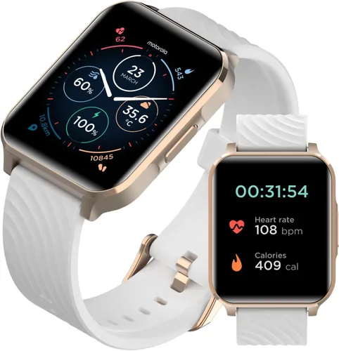 Motorola Moto Watch 70 - Reloj inteligente Bluetooth de salud y fitness para uso diario, funciones avanzadas de salud, hasta 10 días de duración de