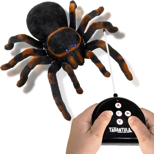 ArtCreativity Araña de control remoto, incluye 1 tarántula y 1 controlador, juguete giratorio de 360° con 8 patas que se mueven individualmente,