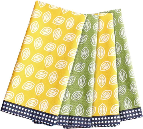 Miniatura 19 de ACCENTHOME Juego de 4 toallas de cocina de algodón, juego de toallas absorbentes para cocina, paños de cocina, toallas de bar, toallas de cocina