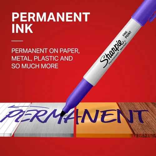 Miniatura 2 de Sharpie Marcadores permanentes Ultimate Collection marcadores de punta ultrafina y fina, ideales para profesores y aulas, suministros de arte, juego