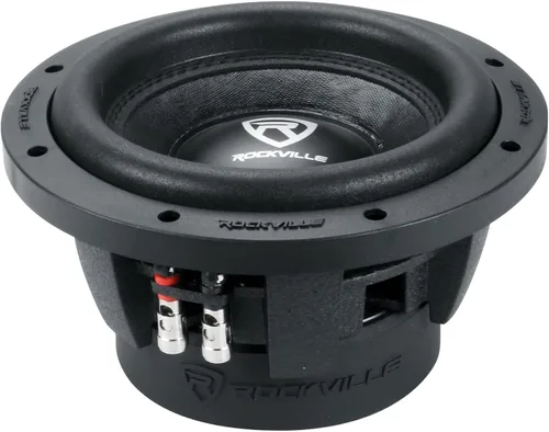 Miniatura 3 de Rockville W8K6D2 V2 1400W Peak / 350W RMS Subwoofer para automóvil de 8 pulgadas, doble 4 ohmios, audio de alta potencia, respuesta de graves