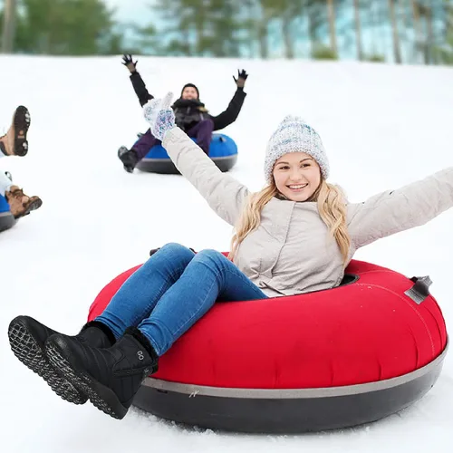 Miniatura 2 de Botas de nieve para mujer con forro de piel abrigadas, impermeables, cómodas, con forro de piel, para mujer, para exteriores.