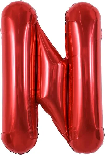 Miniatura 21 de TONIFUL Globos de Letras Rojas Brillantes Grandes de 40 Pulgadas A-Z, Globos Gigantes Jumbo de Helio de Papel de Aluminio Mylar Letra K Grande