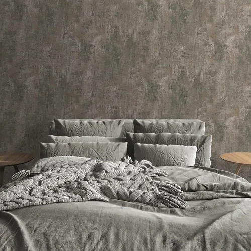 Miniatura 4 de Muriva Cove - Papel tapiz moderno para sala de estar, dormitorio, chimenea, papel de pared decorativo de lujo con patrón envejecido, acabado Patina