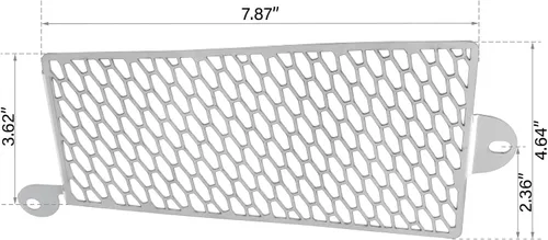Miniatura 2 de TCT-MOTORPARTS Cubierta protectora del refrigerador de aceite de la parrilla del radiador para Softail Fat Boy Sport Glide 18 en adelante