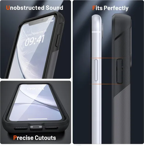 Miniatura 38 de Jeylly Funda para iPhone SE/Funda para iPhone 5S, Exterior de Plástico Duro que Absorbe Golpes + Interior de Silicona de Goma Defensor contra