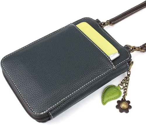 Miniatura 4 de CHALA Cartera cruzada para teléfono celular, bolso de mano multicolor de piel sintética para mujer con correa ajustable