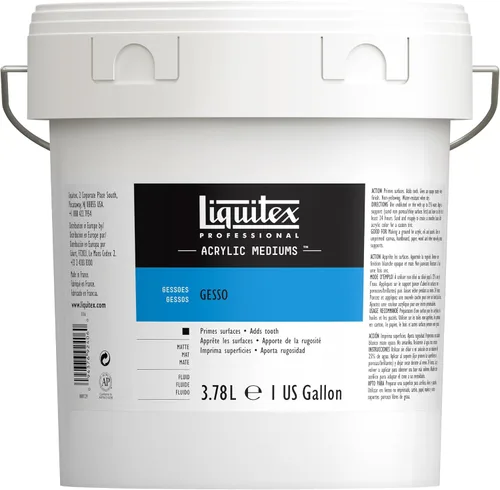Miniatura 14 de Liquitex Basics Tubo mediano de Gesso para aplicación en superficies, 8.5 onzas, Blanco, 16 onzas